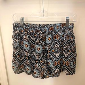 Multicolored shorts from Anthropologie